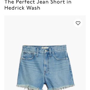Madewell denim shorts